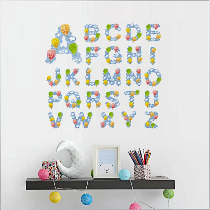 

1 Pcs Nordic Letter Wall Stickers Room Stickers Walls Decoration for Children Room Wall Sticker Decal Wall Art DIY Wallpaper
