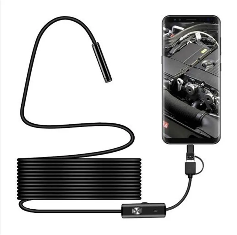 5 МП 1200P 3 в 1 USB эндоскопическая камера для Android OTG Mobile|Компактные видеокамеры| |
