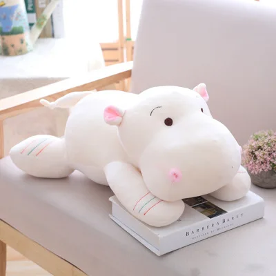 1 шт. 28/40/50 см Kawaii Hippo плюшевые куклы Мягкие Пуховые хлопковые подушки в виде