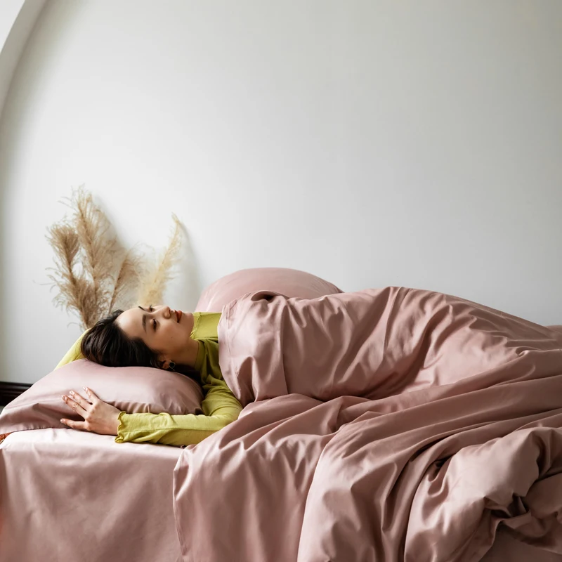 melhor High-end Folha De Cama Colcha Capa Fronha Cor Sólida Estilo Europeu E Americano Individual Colcha Cobrir Folha De Cama