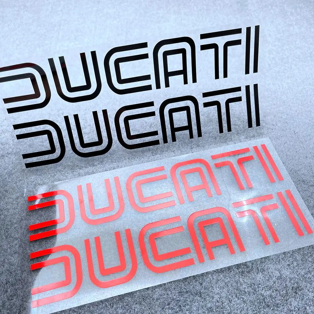 

A Set Of Motorcycle Multicolor Vinyl Reflective Decal Fuel Tank Side With Body Pedal Classic Sticker Fairing Racing Logo Ducati