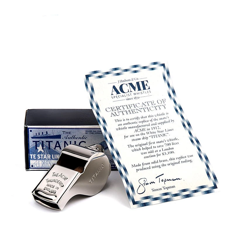 Свисток ACME Titanic 58 металлический медный большой свисток для выживания на открытом
