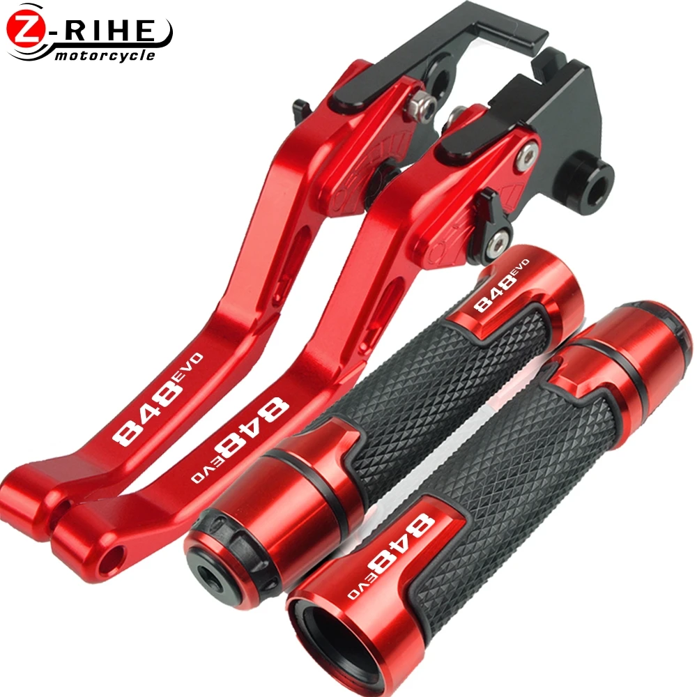 

For DUCATI 848 EVO 848EVO 2007-2013 2008 2009 2010 2011 2012 Motorcycle Accessories Brake Clutch Levers And Handle Grips Parts