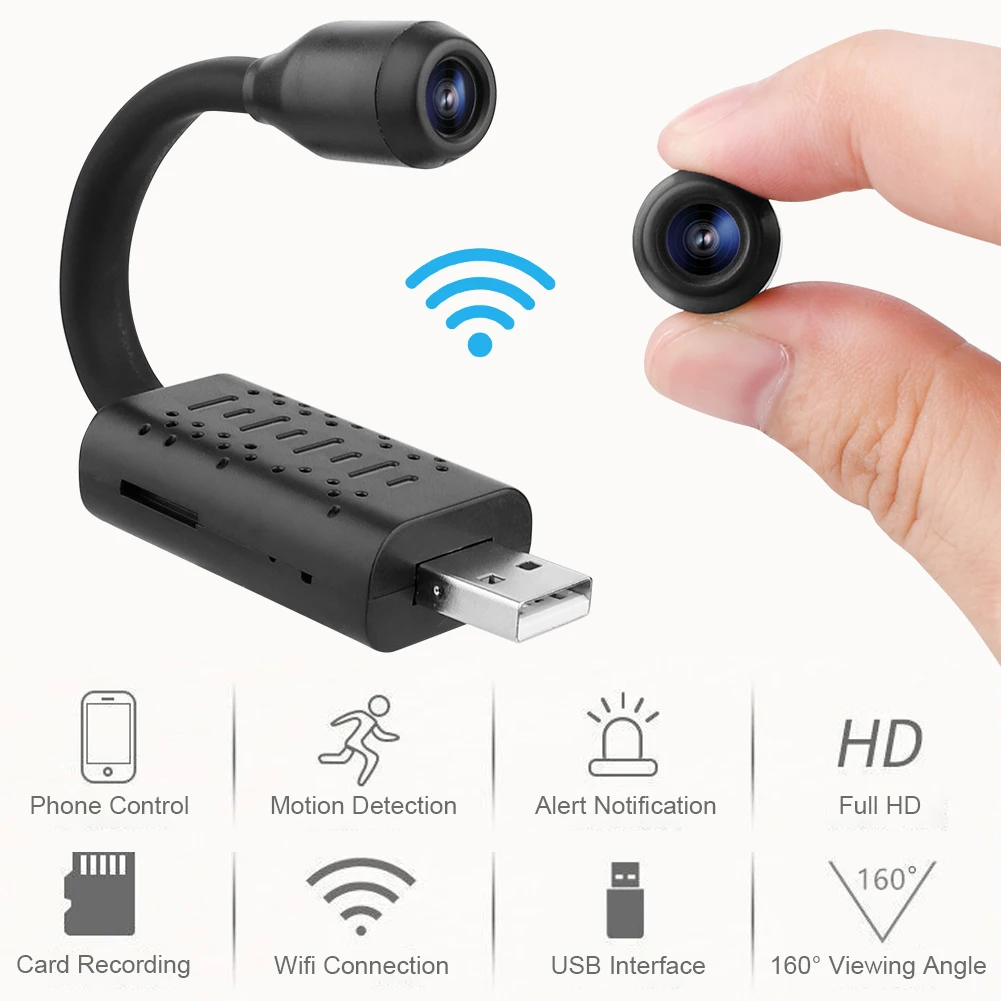 Камера наблюдения s с Wi-Fi мини-камера IP USB Full HD 1080P P2P CCTV SD карта Облачное хранилище