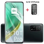 Передняя Гидрогелевая пленка HD 2 в 1 для xiaomi mi 10 t pro 5G 10 T Lite 10 t Pro lite, Защитная пленка для объектива камеры, Защитная пленка для экрана