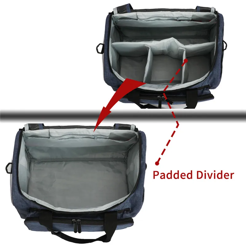 Сумка для вязания сумка тоут с внутренним разделителем шерстяных крючков набор