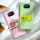 Чехол POCO X3 NFC, мягкая задняя крышка телефона карамельных цветов для Xiaomi Poco X3 POCOX3 X 3 PRO, силиконовый матовый ТПУ