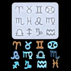 Форма из смолы созвездий зодиака 12, используемая для изготовления ювелирных изделий сделай сам