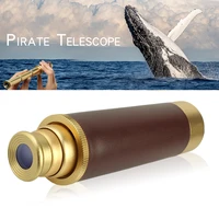 high power 25x30 pirate monocular professional vision monocular telescope astronomical eyepiece spyglass with leather bag