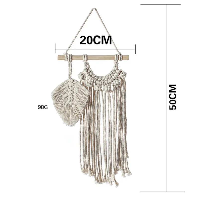 2020 новый модный макраме настенный Бохо натуральные материалы шикарный хлопковый