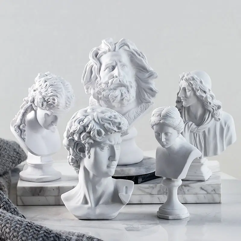 Древнегреческая богиня Афина Бог Солнца Аполлон Мини-гипсовая статуя из смолы