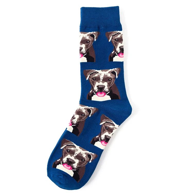 Funky Dog,Pet,Pug,Shiba Inu,Beagle,Buldog Socks Novelty Hosiery Women Ladies Socks Men Unisex Winter Cotton Happy Socks Female - Цвет: 7