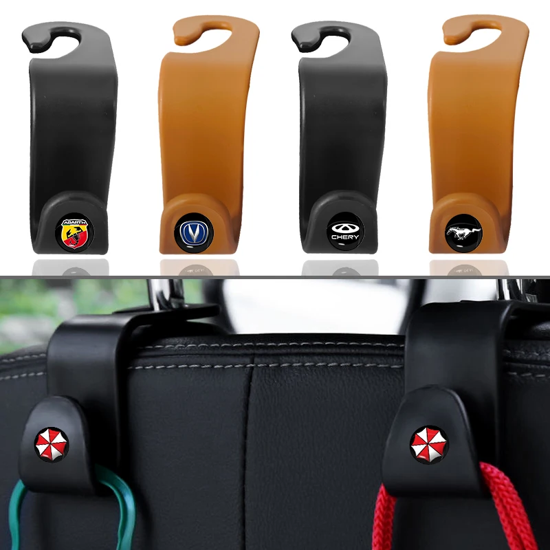 

2pc Car Seat Backrest Hook Portable Universal Black Brown for Renault clio 2 3 megane trafic 2 captur sport fluence accessories