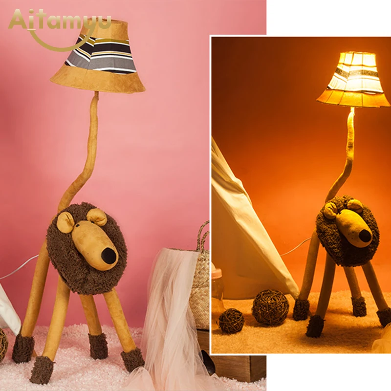 Christmas gift Kids Lamp Creative Childrens Bedroom Lighting Animal Toy Cartoon Floor lamps for living room | Лампы и освещение