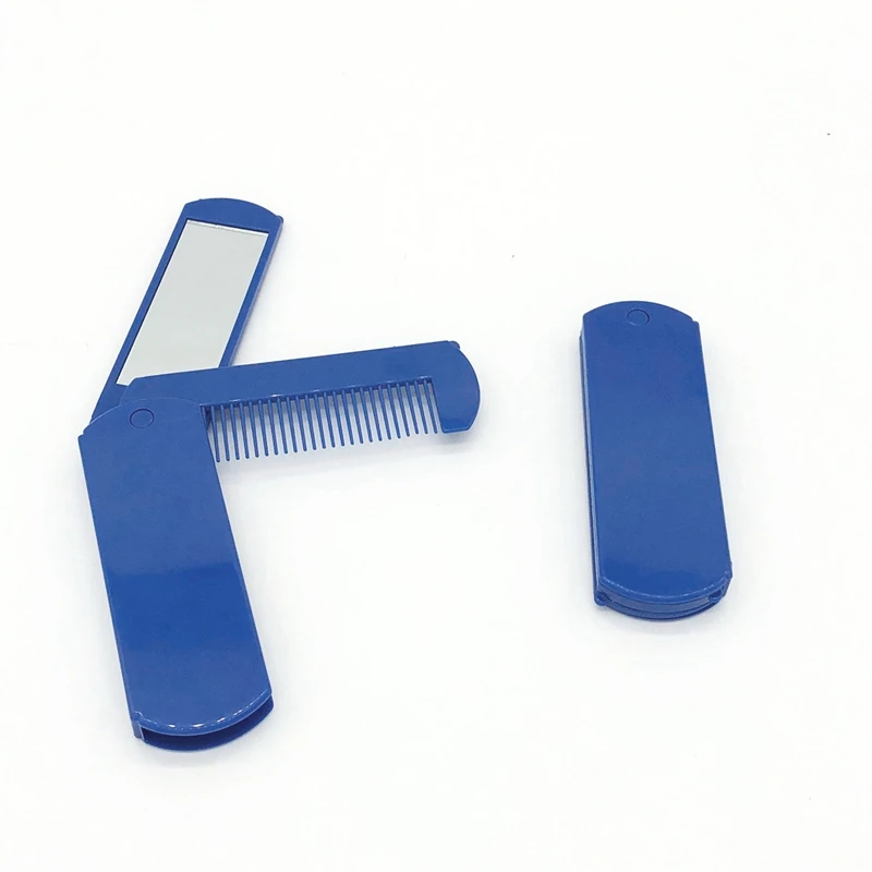 Складная Щетка для волос портативная складная Антистатическая щетка с зеркалом