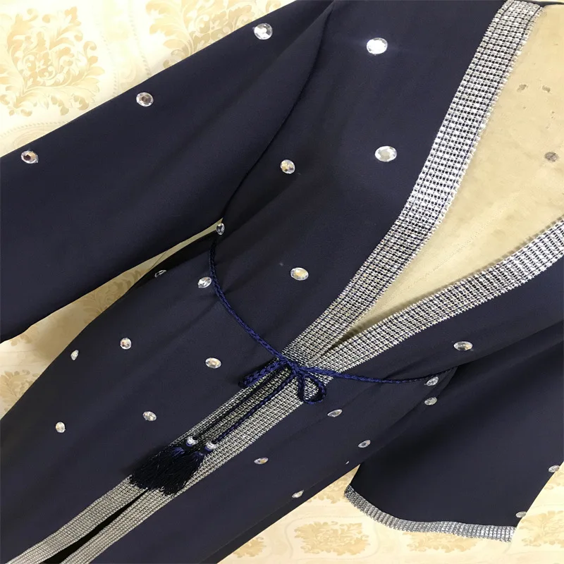 Ближний Восток арабское мусульманское Открытое платье абайя женское свободное