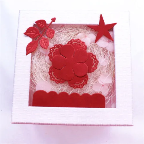 Цветочные металлические режущие штампы для штамп скрапбукинга фото-карта деко