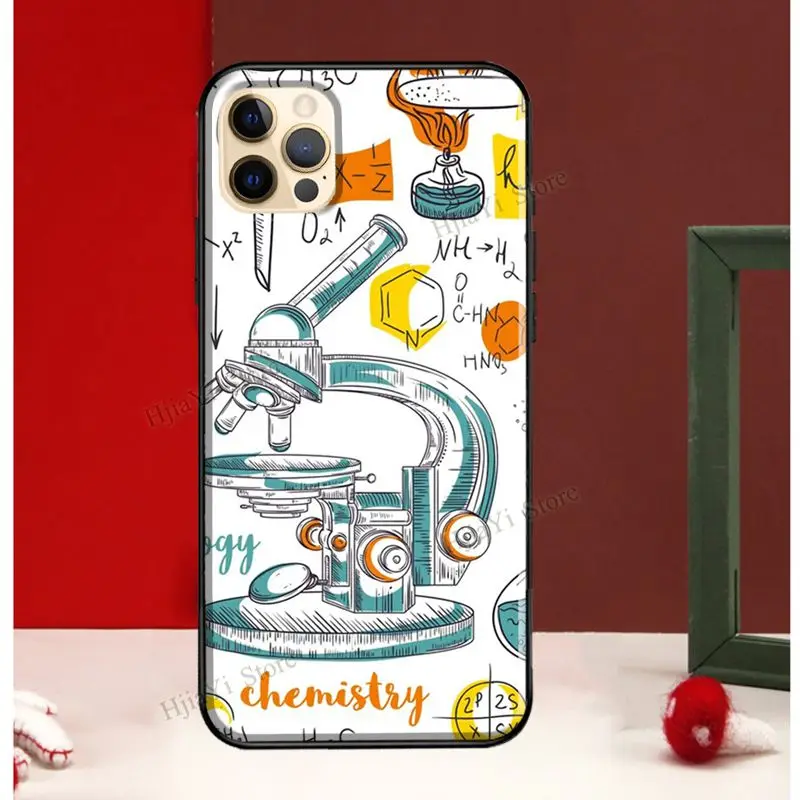 Vintage Seamless Chemistry Laboratory For iPhone 13 12 Pro Max Mini Cover Phone Case 11 XS X XR 7 8 Plus SE | Мобильные телефоны и