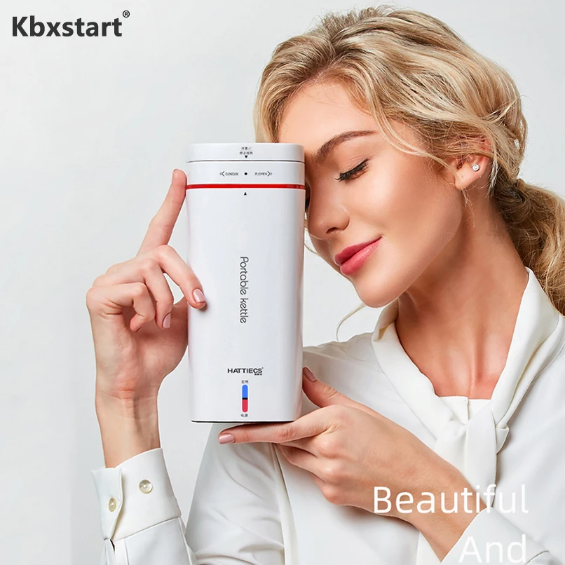 Kbxstart, электрический чайник, портативный, для путешествий, бытовой, умный, бойлер для воды, 304, нержавеющая сталь, офисный изолированный чайник, горшок, 100-240 В