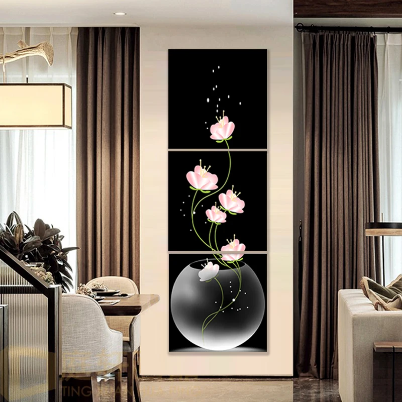 Conisi Скандинавская Цветочная ваза художественные настенные картины на холсте