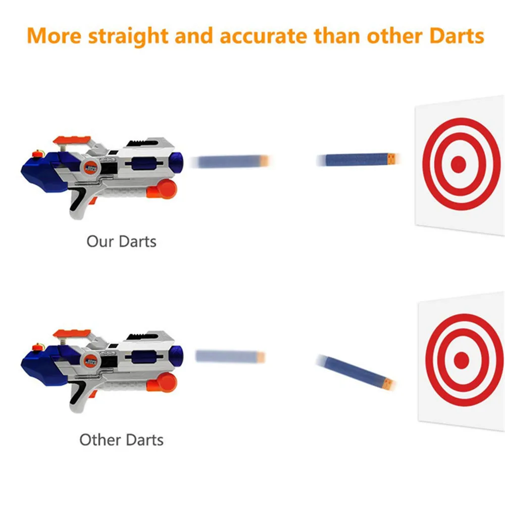 New Red Hollow Hole Head Bullets for Nerf 7.2cm Refill Darts Toy Gun Series Blasters Xmas Kid Children Gift | Игрушки и хобби