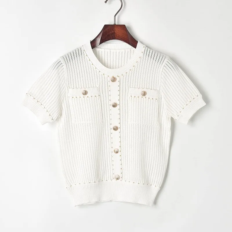 Комплект из футболки и брюк с широкими штанинами Модный женский комплект двух