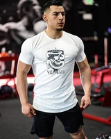 men short sleeve tshirt graphic t shirts workout fitness streetwear shirt for men bodybuilding muscle t shirt