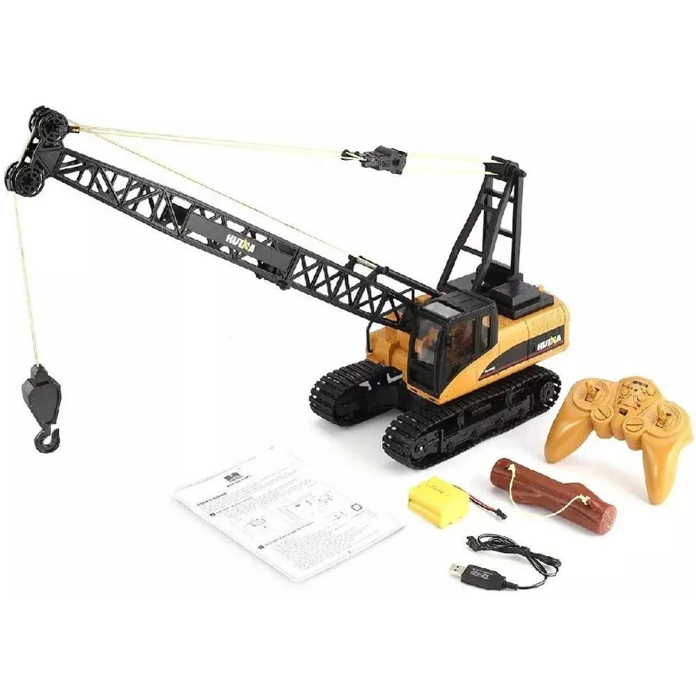HUINA 1572 15ch RC кран из сплава 1/14 2 4 ГГц инженерный подвижный фиксированный стрела