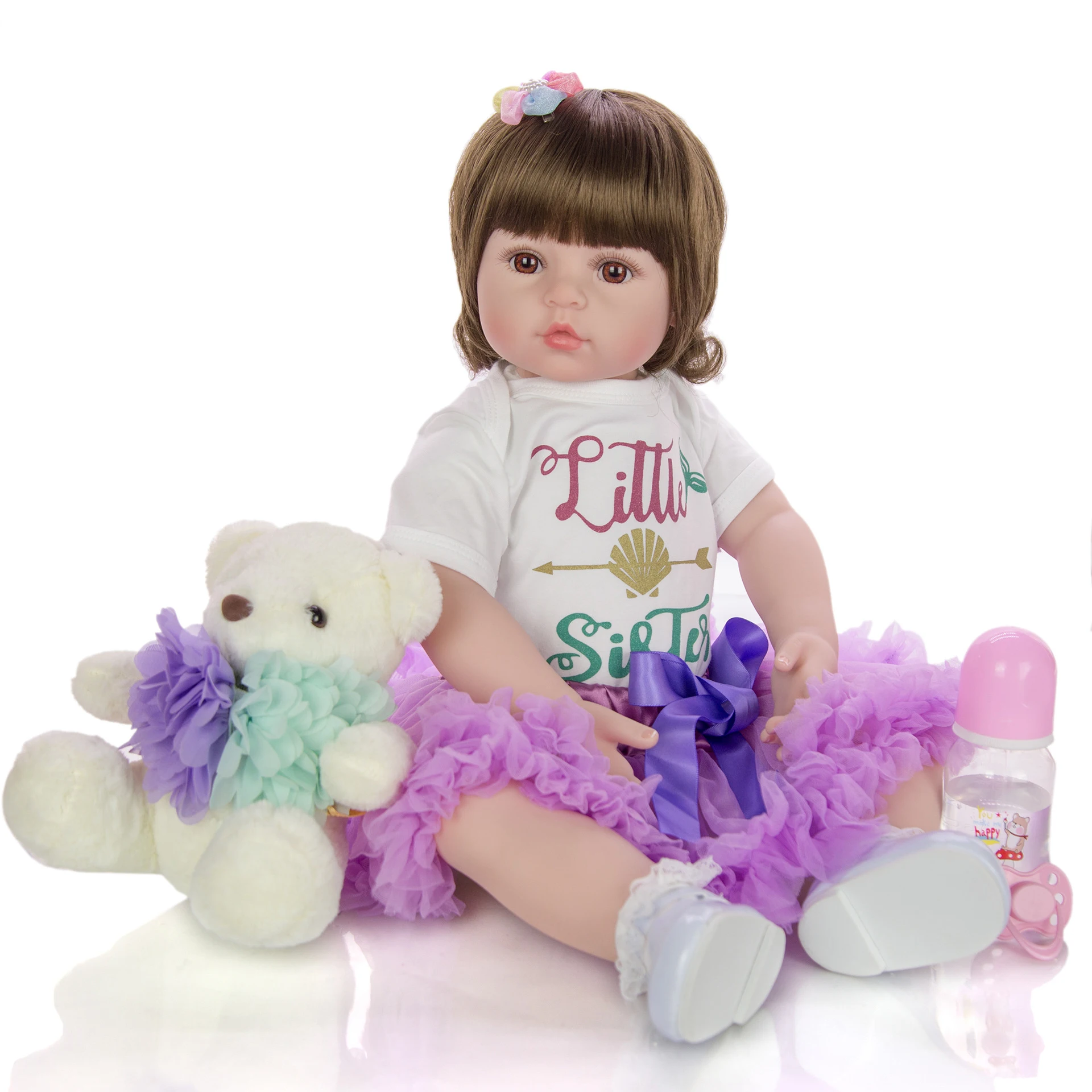 

KEIUMI, 24 дюйма, Bebe Reborn, кукла для маленьких девочек, 60 см, мягкая виниловая силиконовая ткань, кукла принцессы, Реалистичная, детская игрушка ...