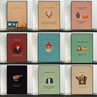 Фильм Уэс Андерсон плакат минималистское полотно гравюры Wall Art абстрактные фантазии кафе бар украшение дома