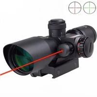 tactical rifle scope 2 5 10x40 infrared laser sight cross scope optical lens fit for hunting gun rifle airsoft sniper magnifier