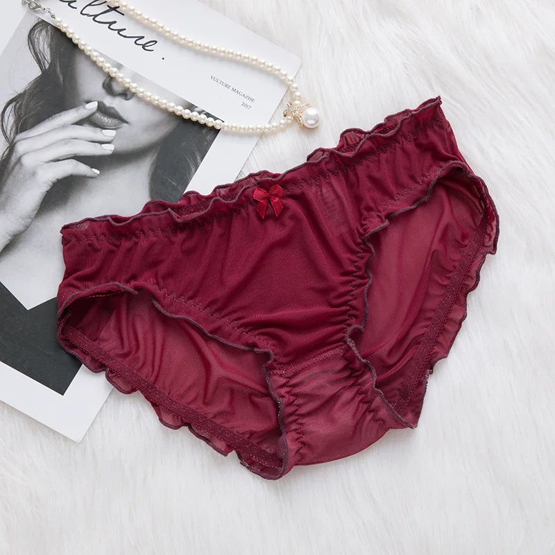 3 шт. женские кружевные трусики с низкой посадкой | Женская одежда