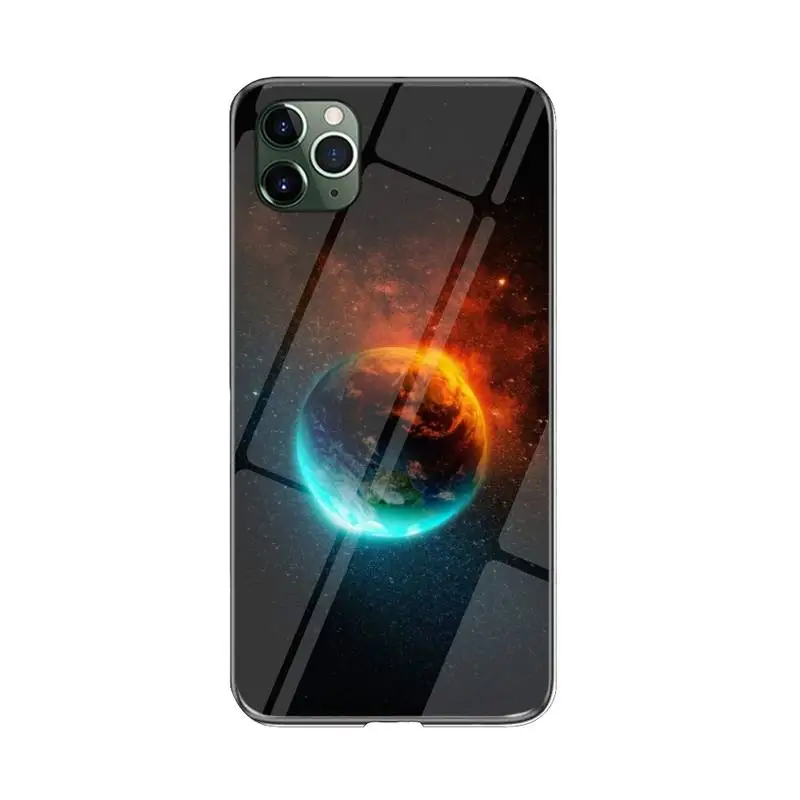 

FHNBLJ Colors of Planet Earth Phone Case For iPhone 12 mini 12 PRO Max 11 pro XS MAX 8 7 6 6S Plus X XR cover