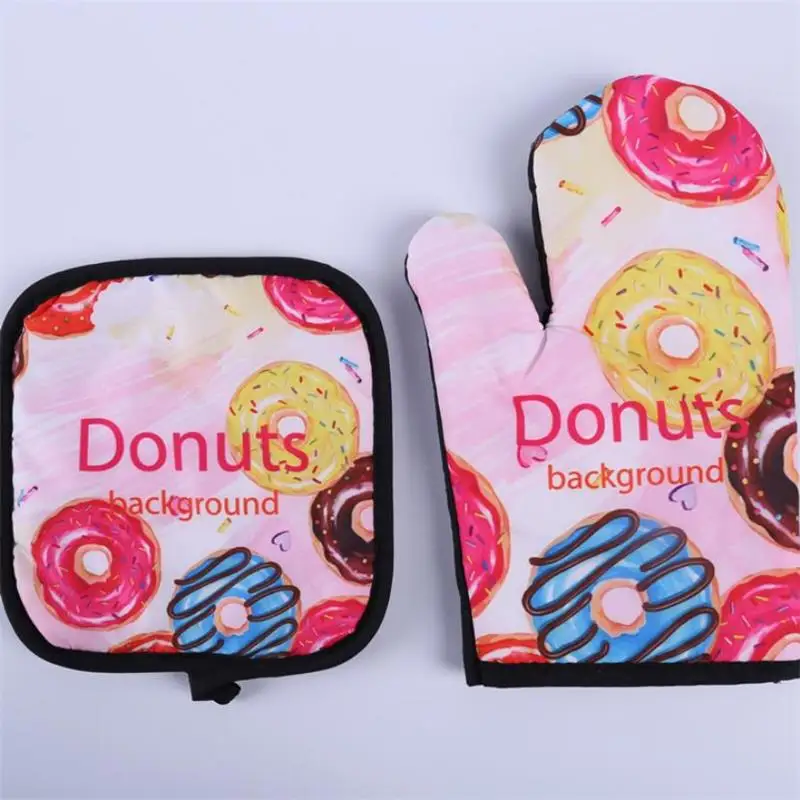 Милые модные Прихватки для духовки пончики мороженого изоляционный коврик