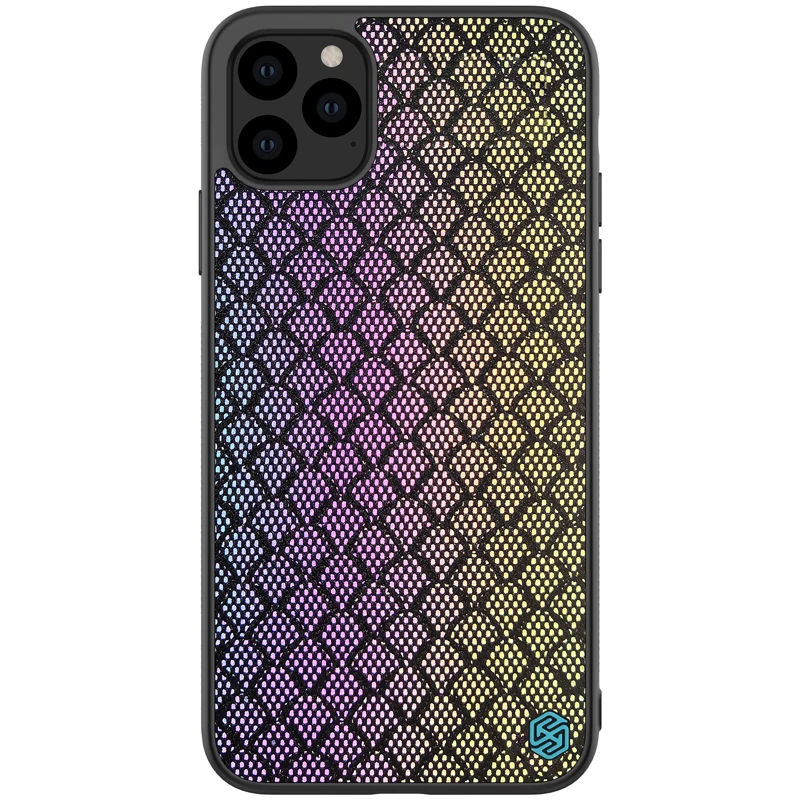 Rainbow Glitter Для iPhone 11 XI NILLKIN Twinkle чехол Роскошный гибкий ТПУ PC задняя крышка полиэфирная сетка светоотражающий чехол для телефона Fundas - Цвет: Rainbow Glitter