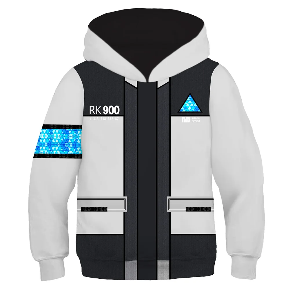 Detroit: стать человеком костюм с капюшоном детская одежда для мальчиков и девочек