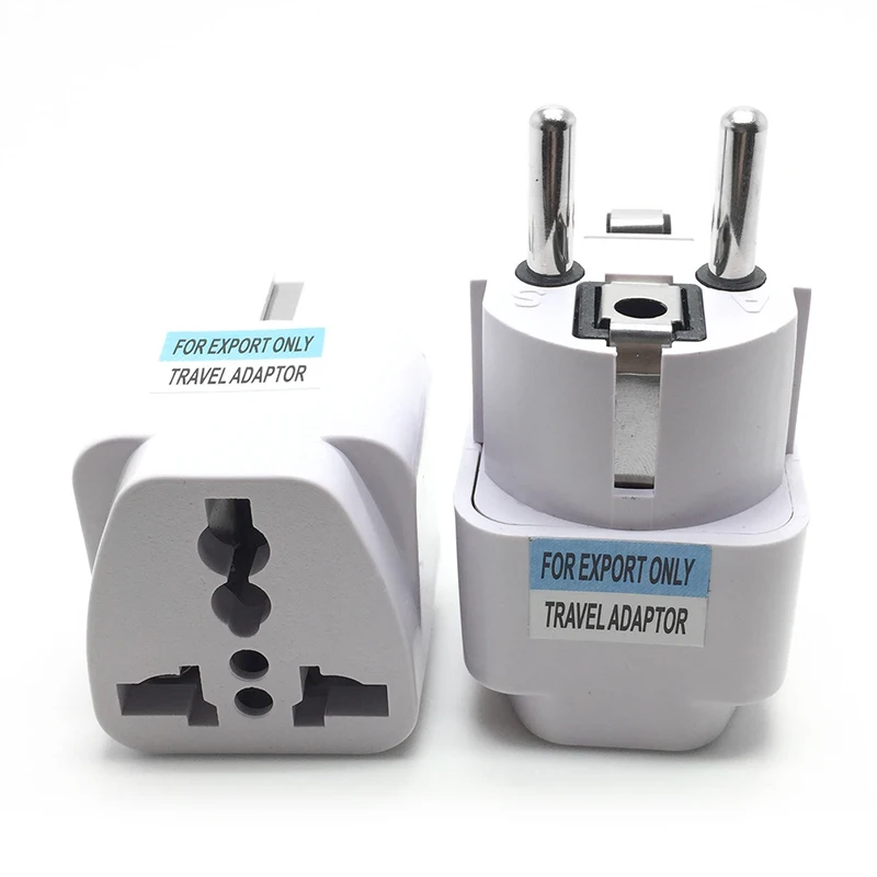 

1PC Universal EU Plug Adapter International AU UK US To EU Euro KR Travel Adapter Electrical Plug Converter Power Socket