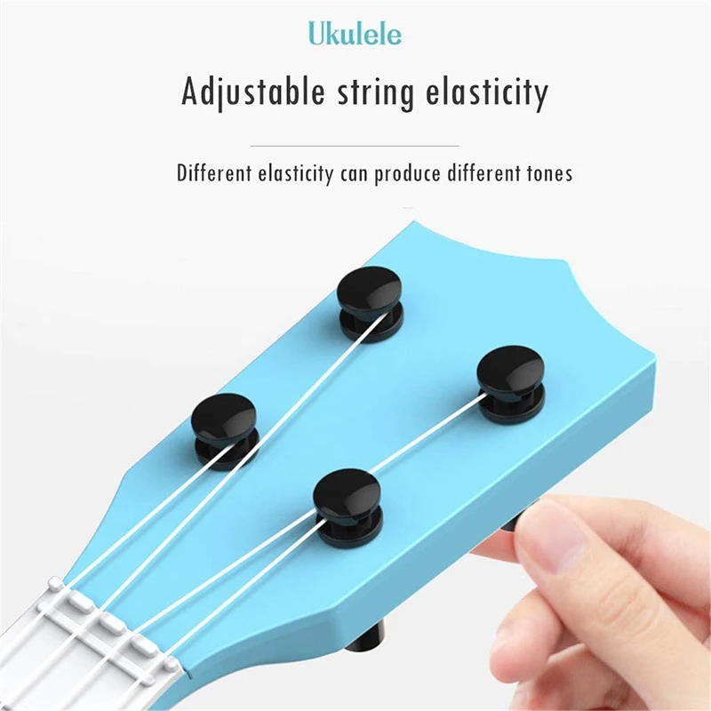 Ukelele de juguete ukelele para principiantes ukelele guitarra para ni&ntilde;os instrumento Musical de juguete educativo Mini ukelele lindo-4