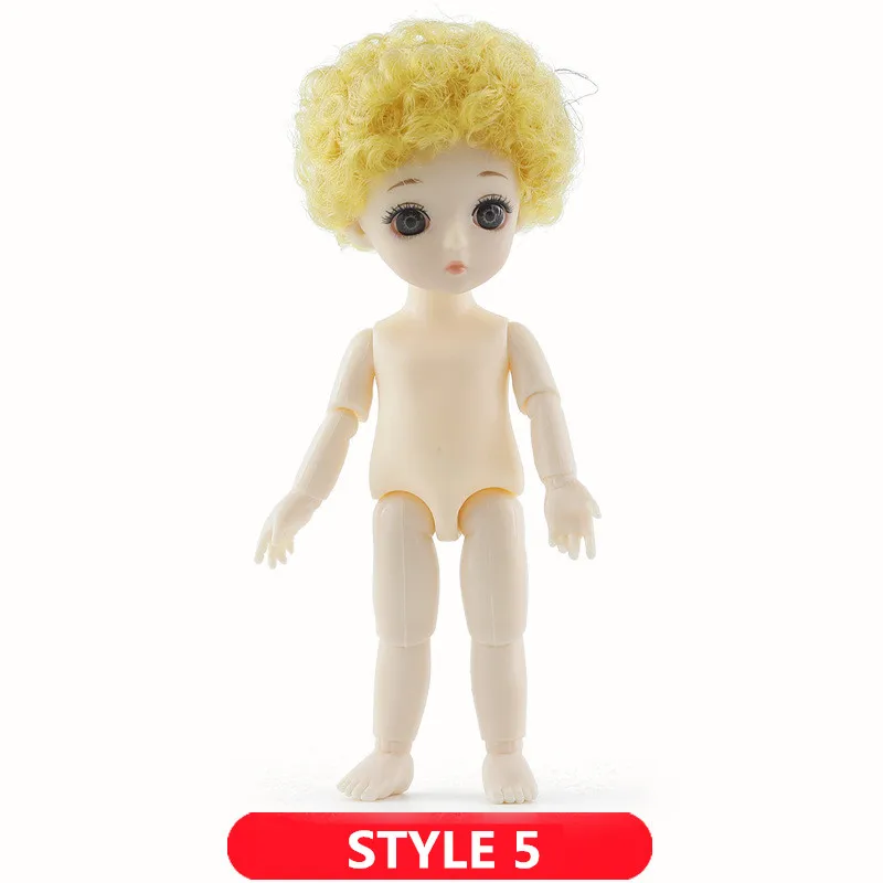 1/12 BJD куклы 13 суставов DIY милые куклы принцессы 16 см 3D глаза ручной работы оригинальные куклы для девочек игрушки для детей подарки на день рождения