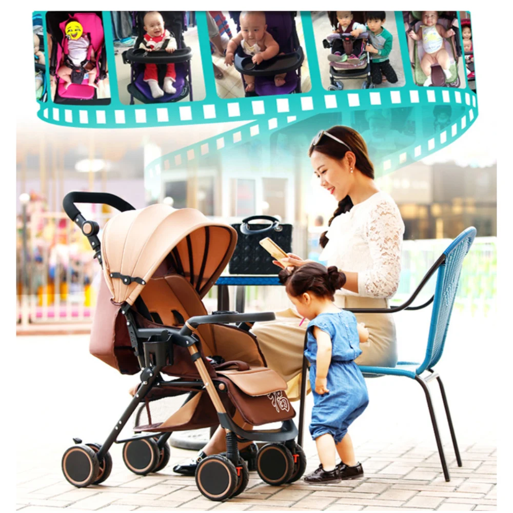 Yoya/складная детская коляска на четырех колесах легкая может сидеть или лежать