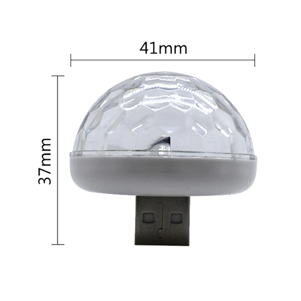 

Mini Muticolor Projector Lamp For Disco Karaoke Ballroom Party Portable Crystal Ball USB Led Night Light Atmosphere Lighting