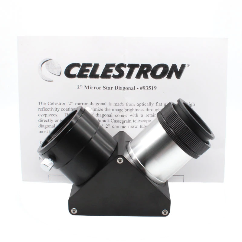 Диэлектрическое Диагональное зеркало Celestron 2 дюйма 90 градусов с адаптером 1 25 для