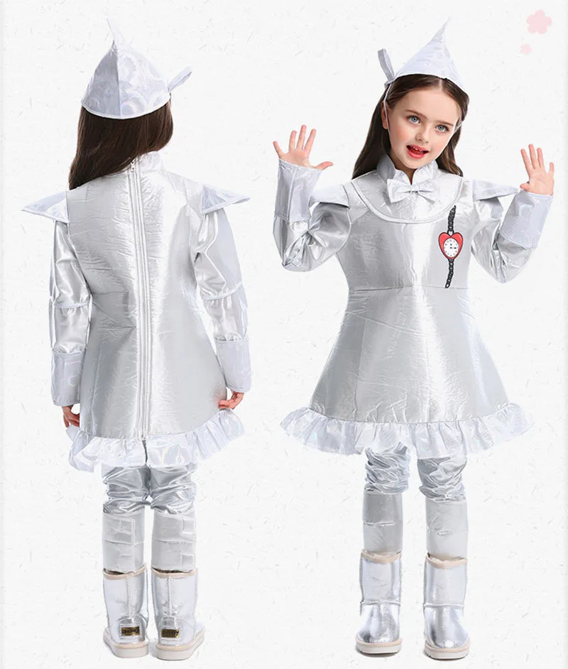 Детский костюм оловянного мужчины для девочек семейный малышей детей сказка