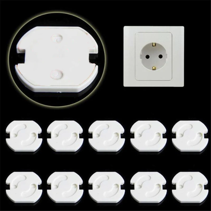 10 шт./лот безопасная Вращающаяся крышка с 2 отверстиями европейский стандарт