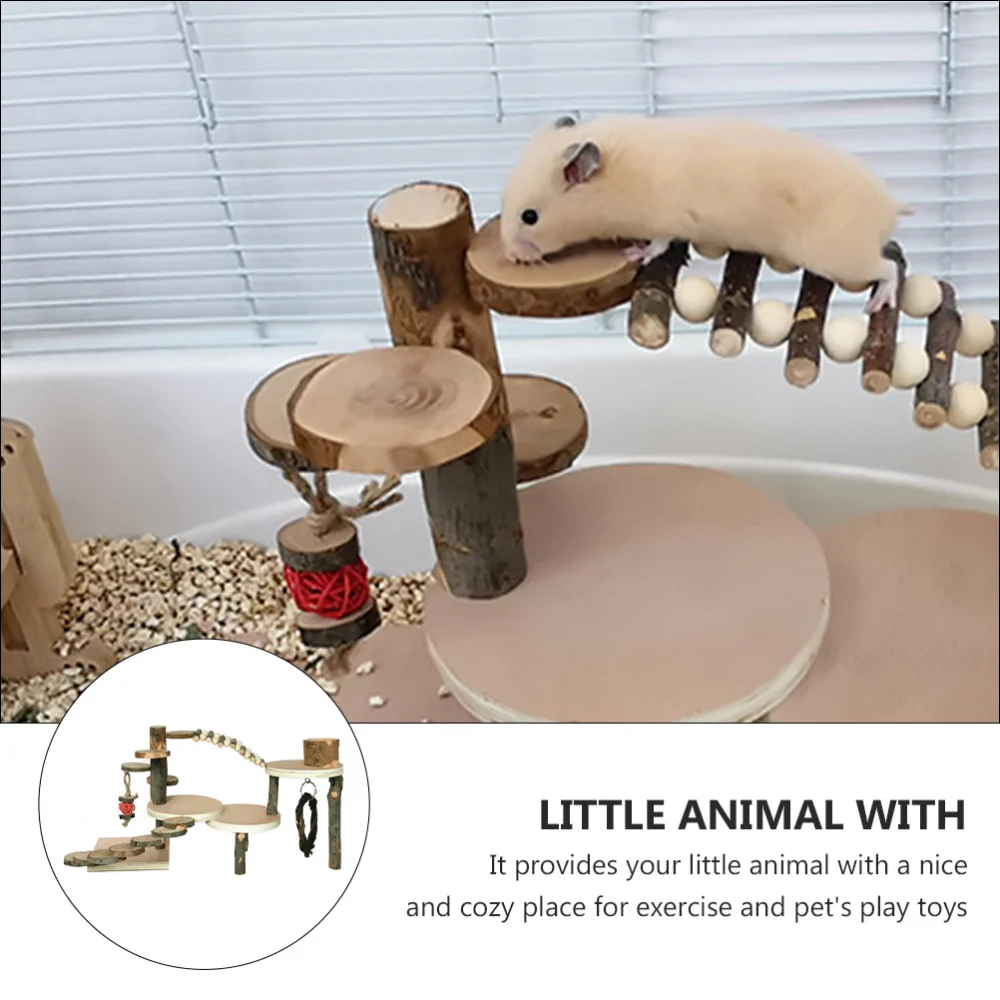 

Hamster Ladder Climbing Wooden Pet Climbing Hamster Climbing Ladder