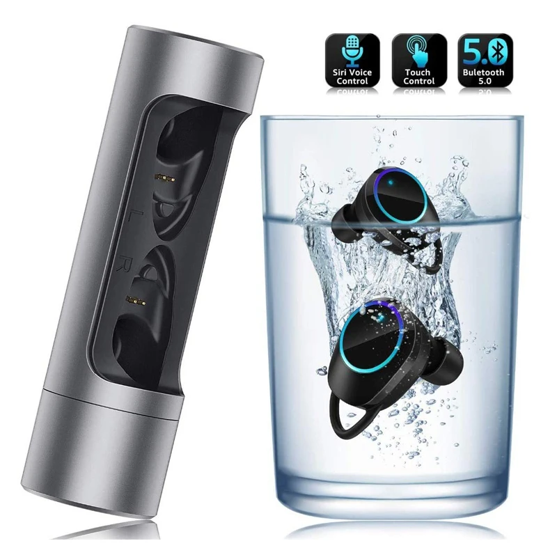 Hot TWS X8 HiFi Bass Sound Touch Control Music Mini Wireless Headset Bluetooth Earbuds IPX6 Waterproof 360 Degree Rotation Shell |