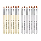 7 шт.компл. ручка для дизайна ногтей, кисть для УФ-геля, ручка, прозрачная акриловая кисть для рисования ногтей, инструменты для рисования, высокое качество