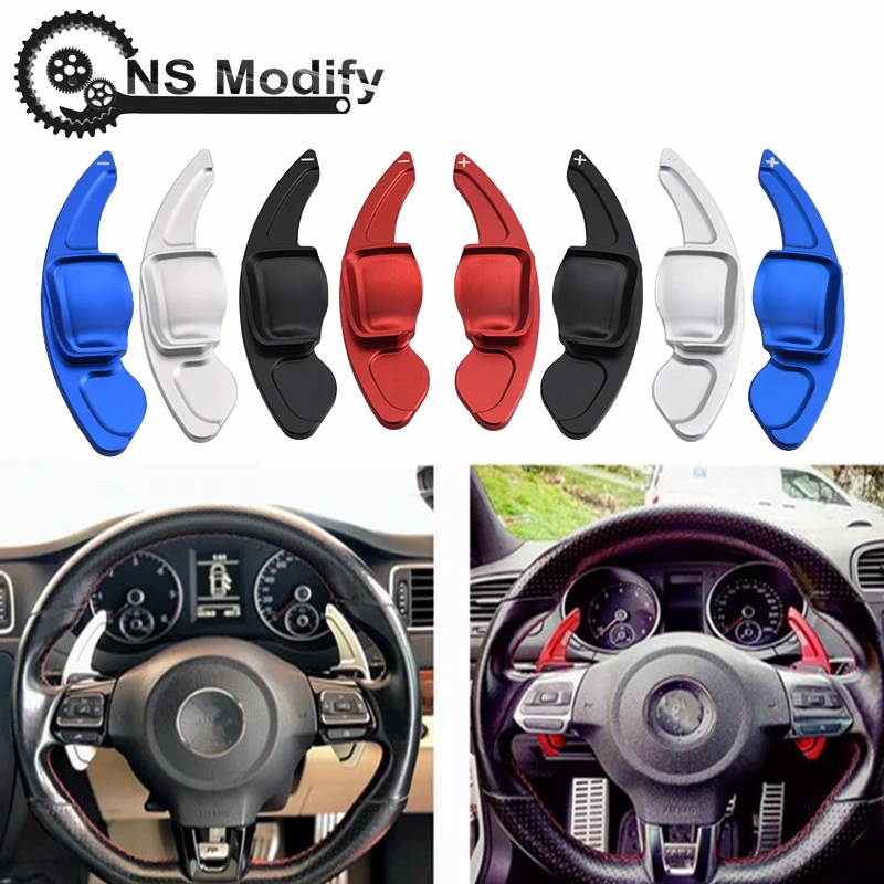NS изменить алюминий CNC рулевое колесо сдвиг весло DSG удлинение лопасти для VW Tiguan