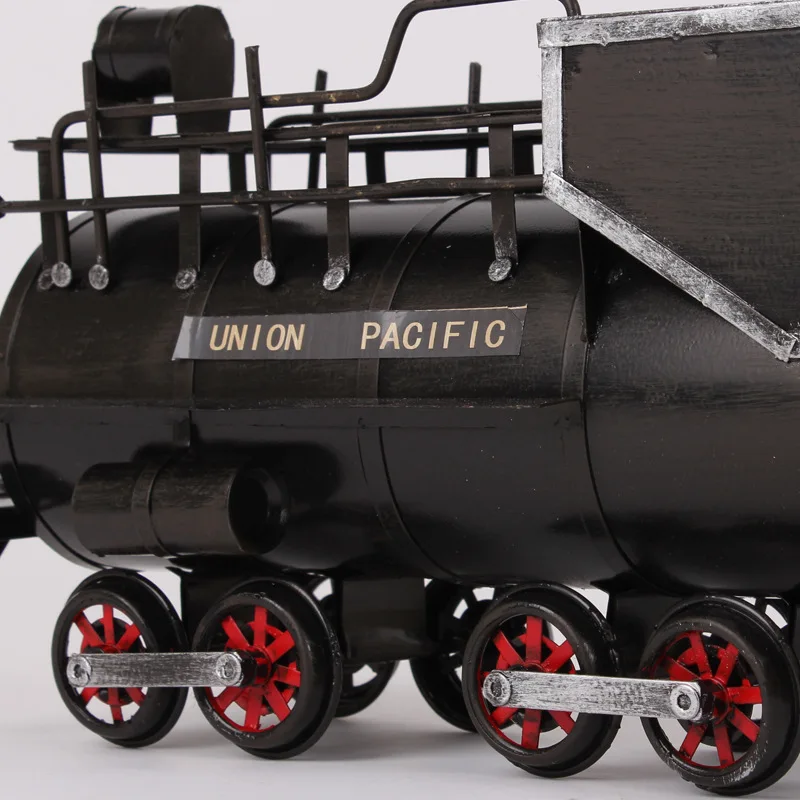 Винтажная Модель паровоза большого размера Железные изделия ручной работы