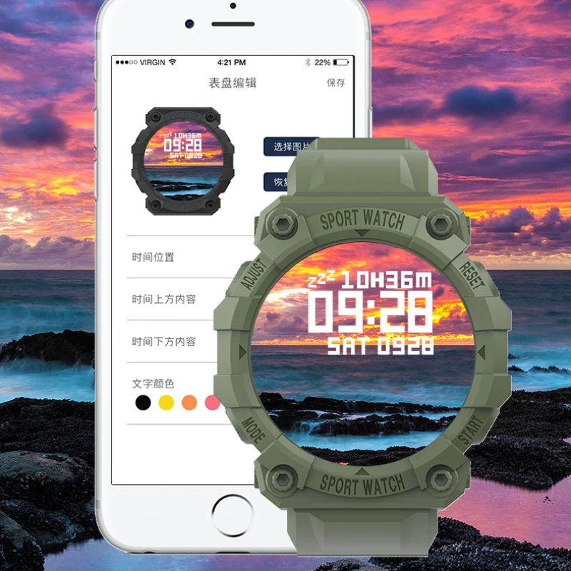 

2021 Smart Watch Men Touch Fitness Tracker Blood Pressure Monitor IP67 Waterproof Women Smartwatch For Android IOS Phone